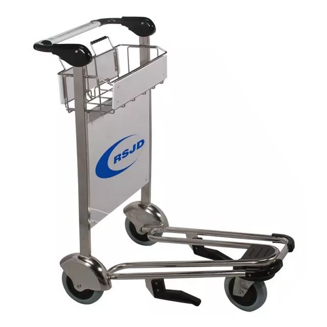 Stainless Steel 3 Wheels Airport Baggage Trolley Cart Buy Airport